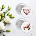 Bahan Baku Badge Pin 58mm Set Lengkap Metal Mika Peniti untuk Usaha Custom Pin
